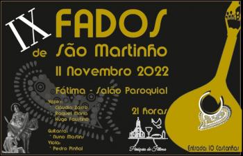 11 de Novembro: Fados de São Martinho regressam à Paróquia de Fátima