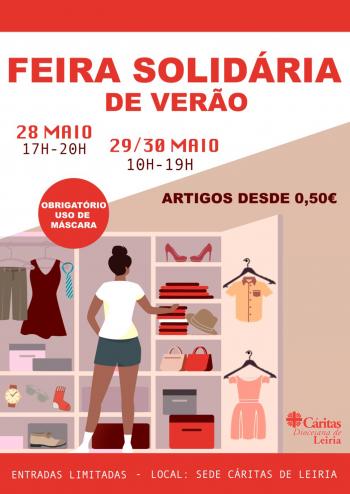 Cáritas Diocesana de Leiria promove Feira Solidária de Verão