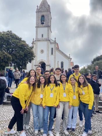 Igreja Matriz serviu de ponto de partida para a caminhada 