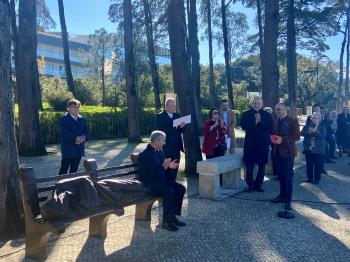 Santuário inaugura escultura “Cristo sem-abrigo”