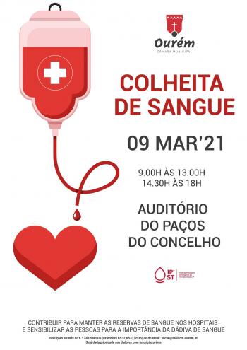 9 de Março, em Ourém: Colheita de Sangue 