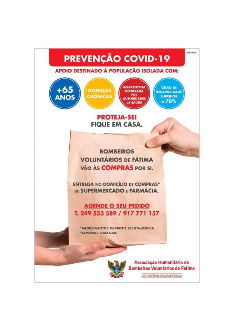 Covid-19: Bombeiros Voluntários reiniciam apoio à população