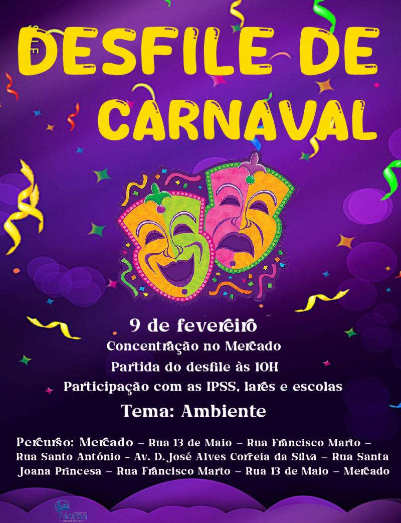 Carnaval volta a animar cidade de Fátima