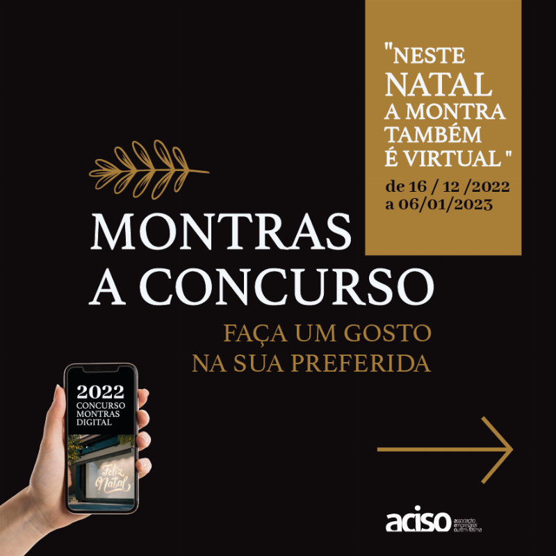 Aciso Concurso de montras de Natal termina a 6 de Janeiro