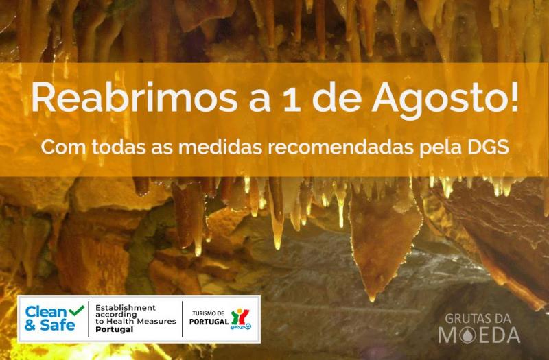 Grutas da região reabrem a 1 de Agosto