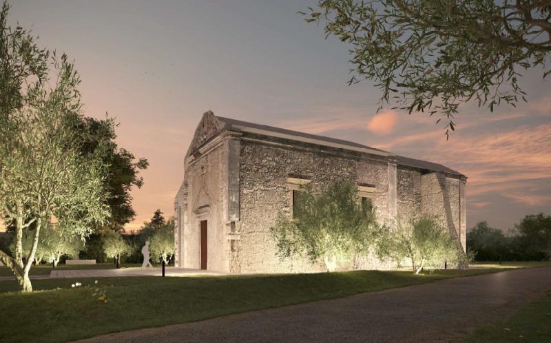 Capela de São Sebastião e acessos na zona de Atouguia