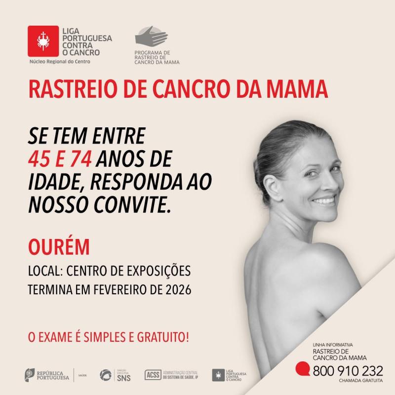 Ourém recebe rastreiro do cancro da mama