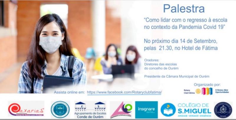 Rotary Club de Fátima organiza palestra “Como lidar com o regresso à escola no contexto da Pandemia Covid 19”